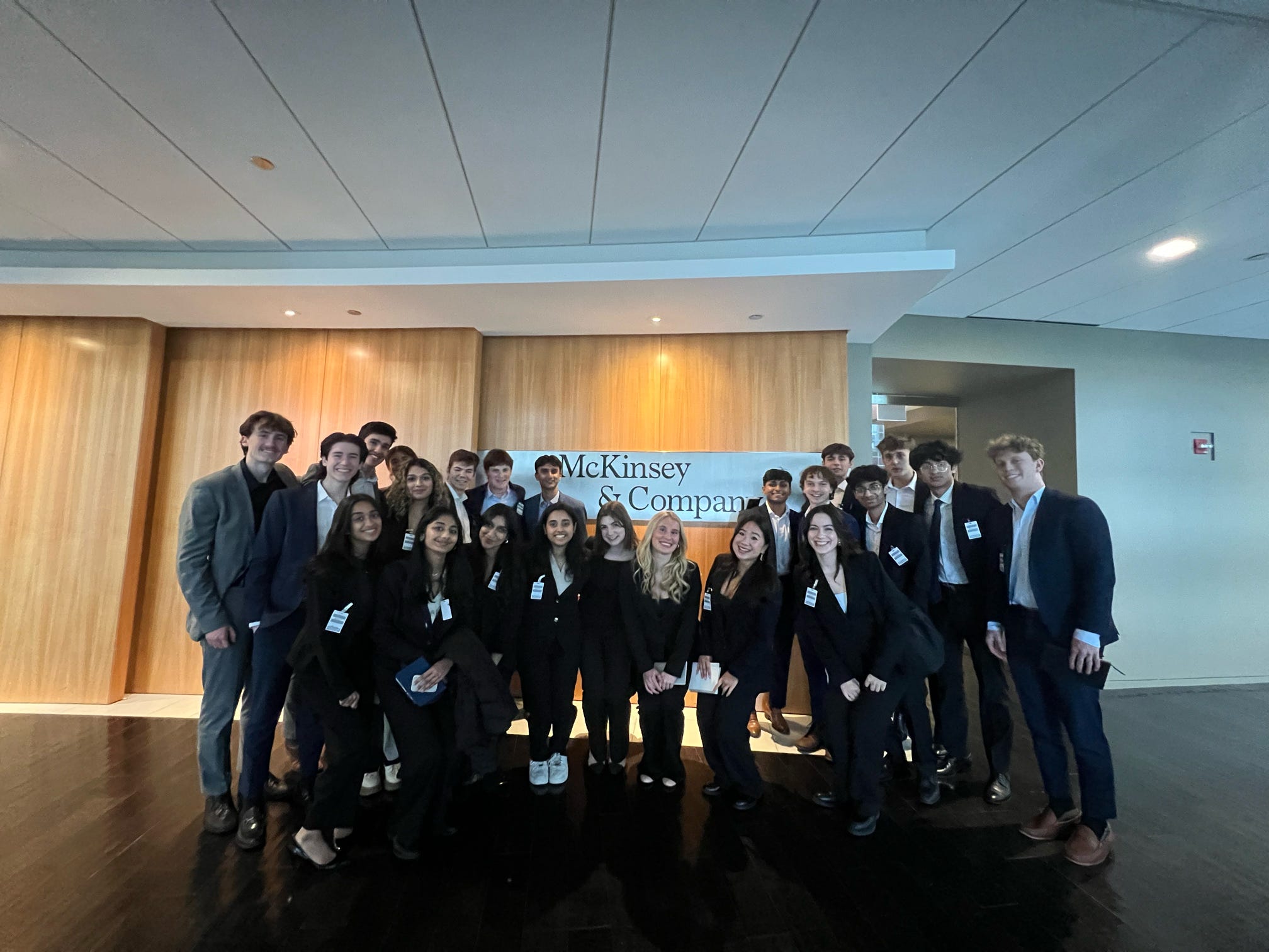 APEX members at a McKinsey event